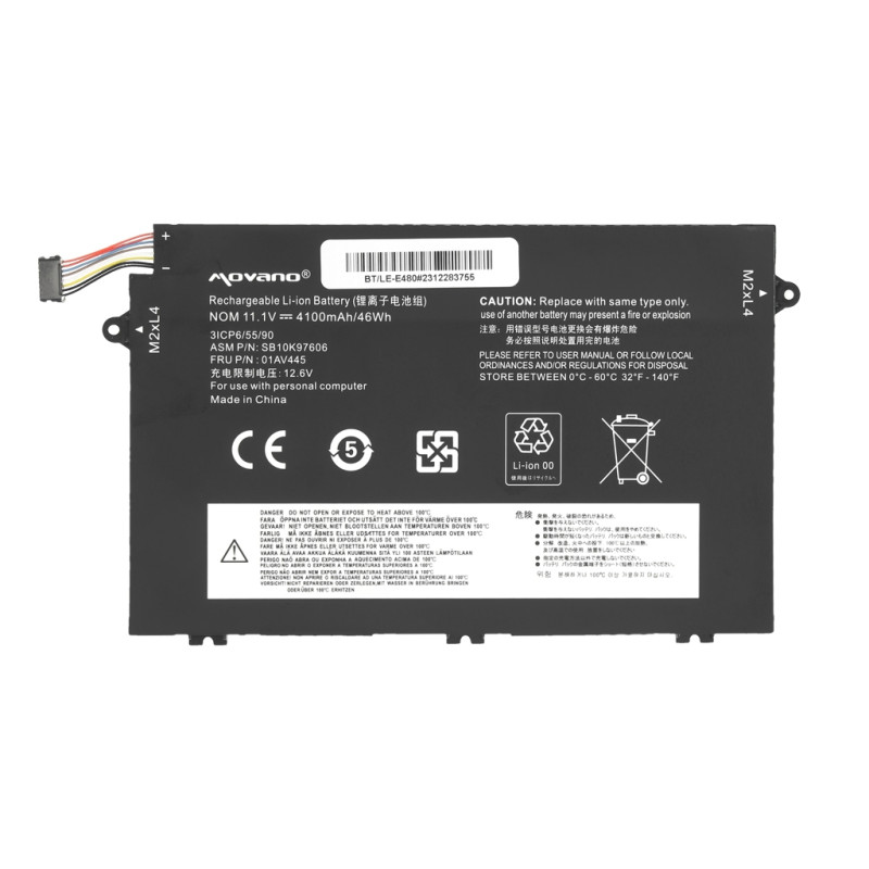 Bateria do Lenovo ThinkPad E480, E580