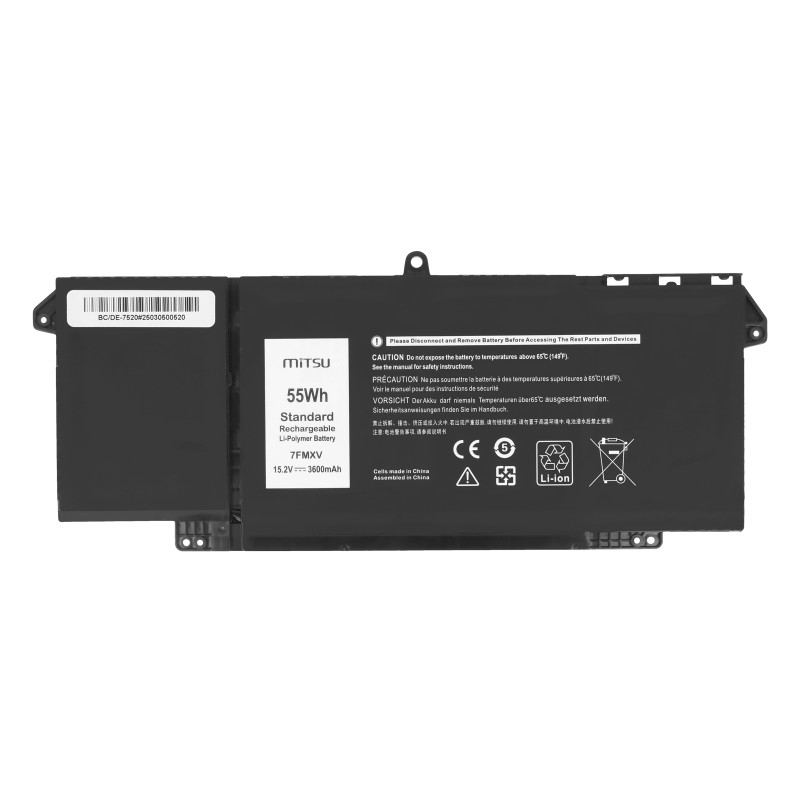 Bateria Mitsu do Dell Latitude 5320, 7320, 7520