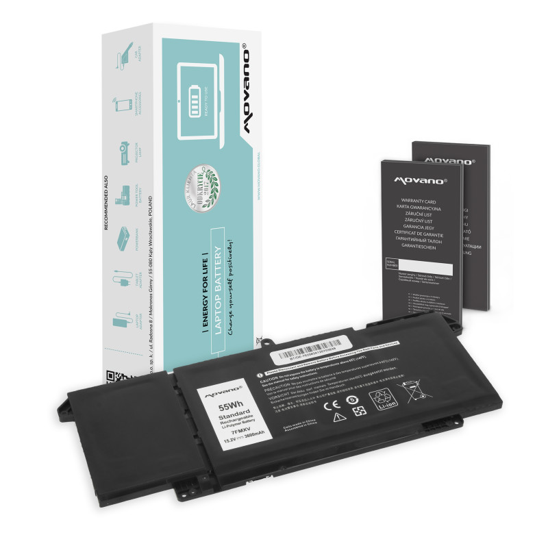 Bateria Movano do Dell Latitude 5320, 7320, 7520