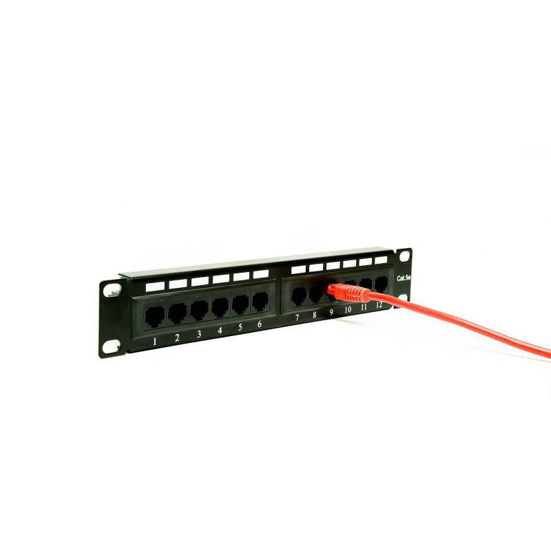 PATCH PANEL 10" 12 PORTÓW  KAT.5e UTP RACK