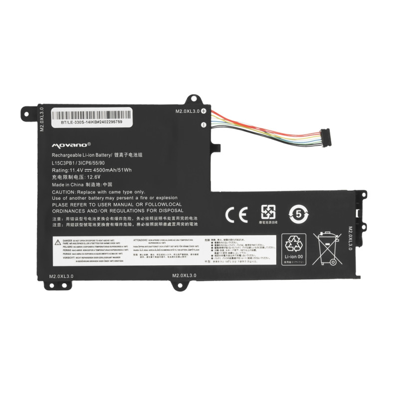 Bateria do Lenovo IdeaPad 330S-14IKB, 330S-15ARR, Yoga 520