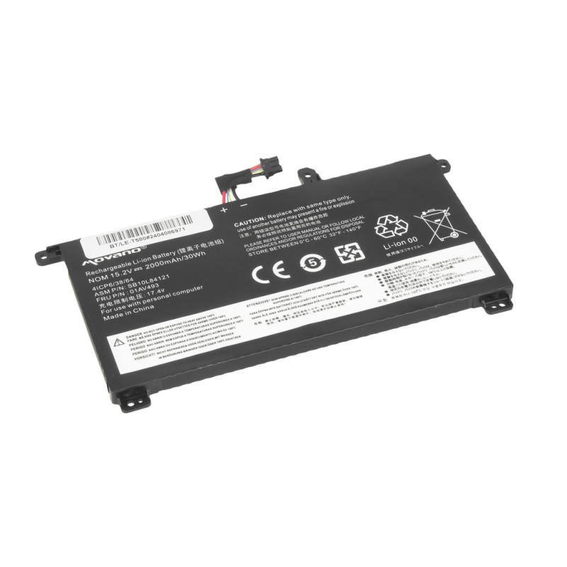 Bateria do Lenovo ThinkPad T570, T580, P51s, P52s - wewnętrzna