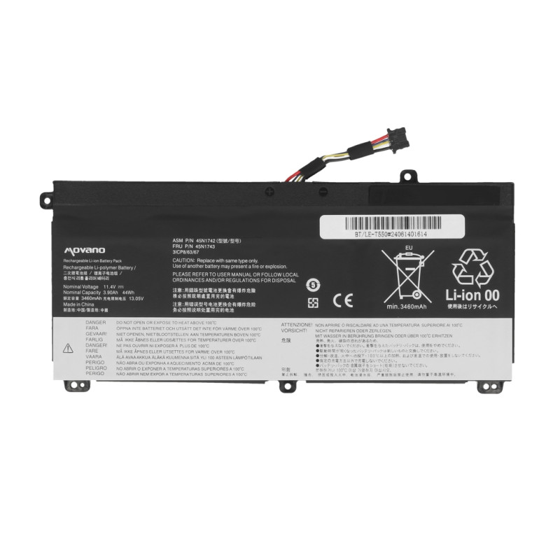 Bateria do Lenovo ThinkPad T550, T560, W550, W550s