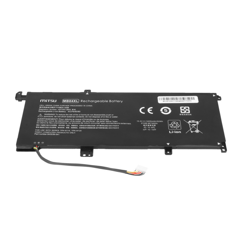 Bateria Mitsu do HP Envy 15-aq, 15t-aq, x360 15-ar