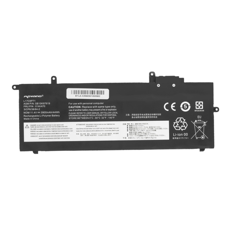 Bateria do Lenovo ThinkPad A285, X280