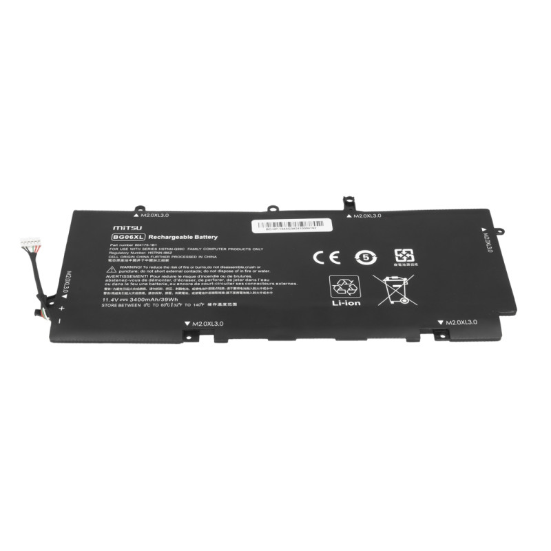 Bateria Mitsu do HP EliteBook Folio 1040 G3