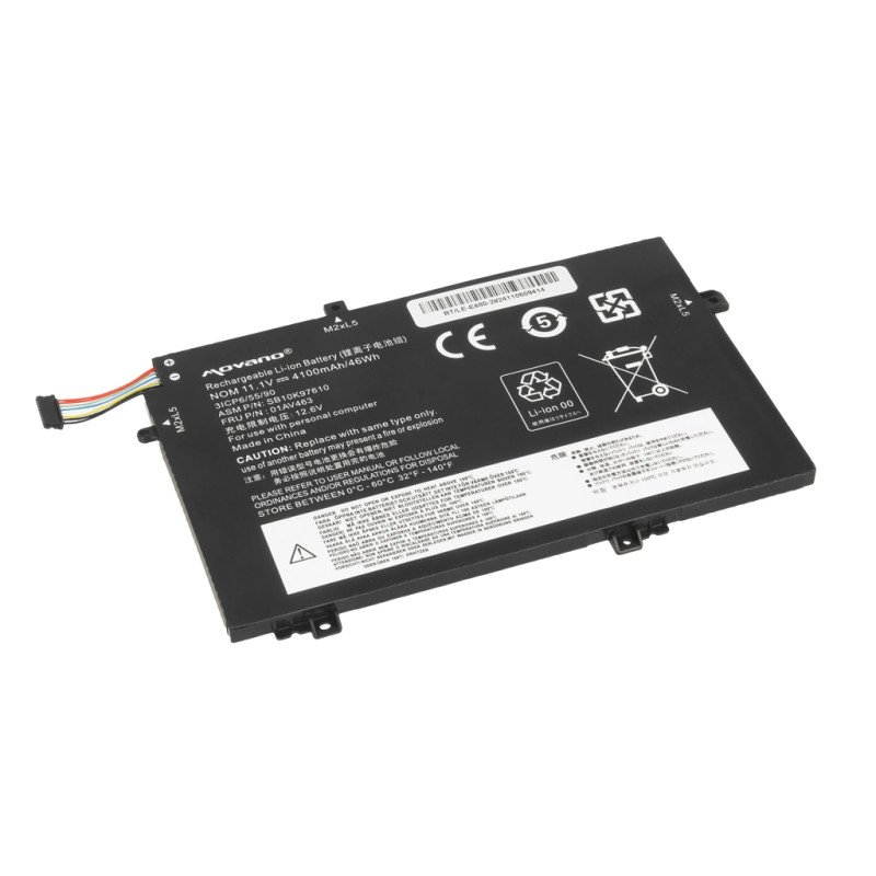 Bateria do Lenovo ThinkPad L14, L15, L480, L580