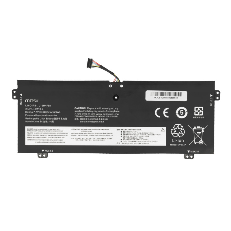 Bateria Mitsu do Lenovo Yoga 720-13IKB, 730-13IKB