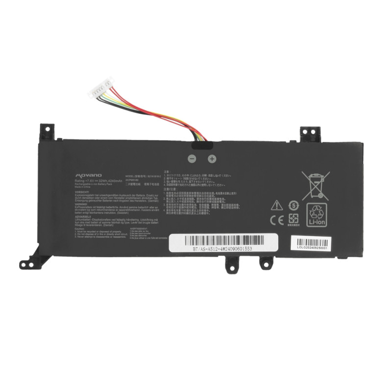 Bateria Movano do Asus Vivobook 14 D415D, 15 X515E