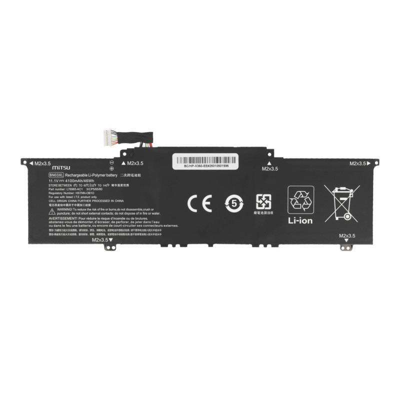 Bateria Mitsu do HP Envy 13, x360 15