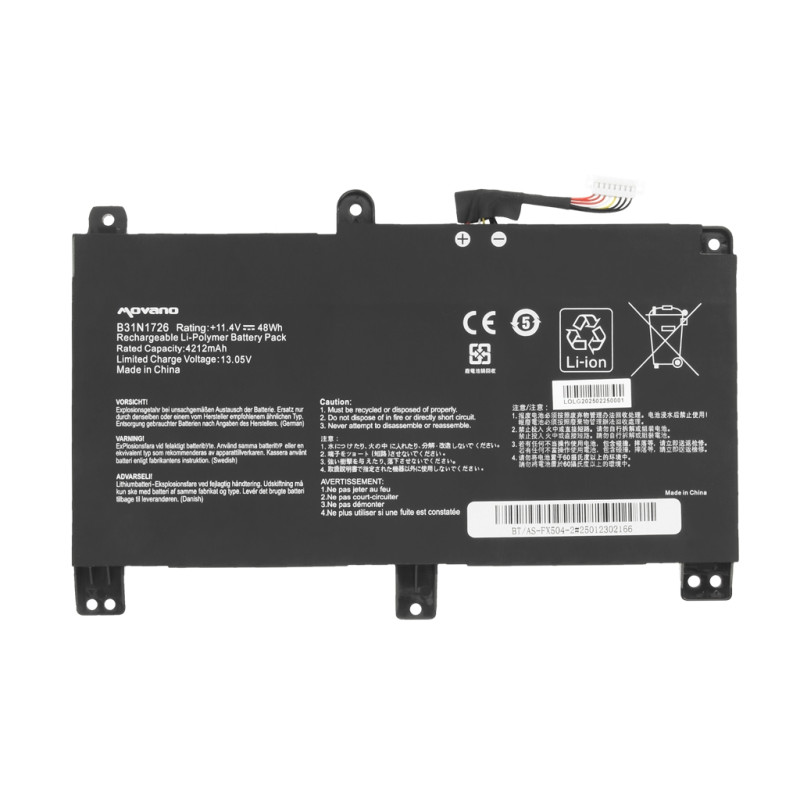 Bateria Movano do Asus TUF FX504, FX505, G531G