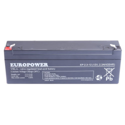AKUMULATOR 12V 2,3Ah EUROPOWER