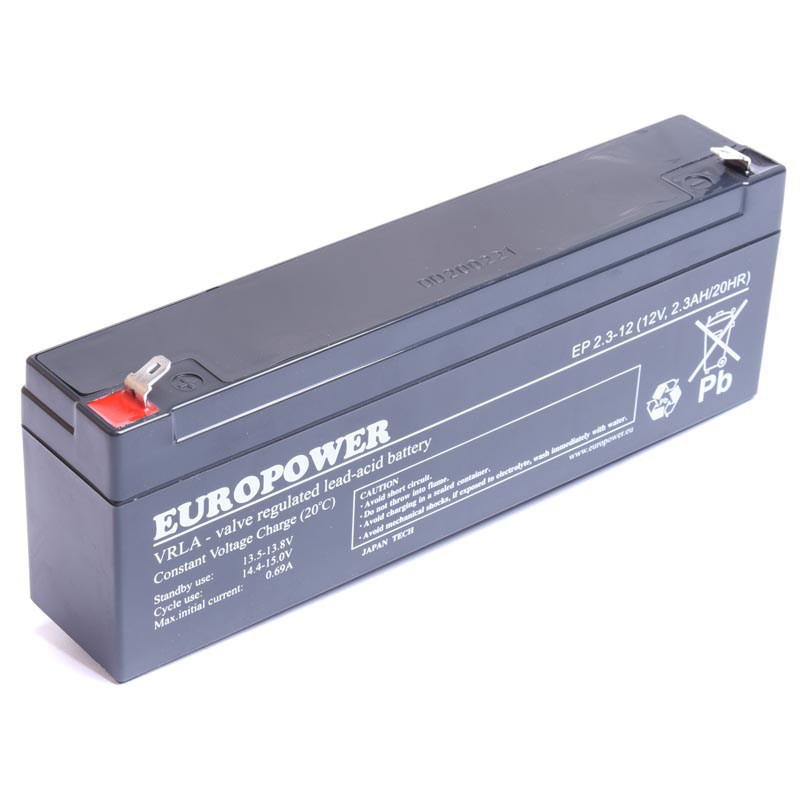 AKUMULATOR 12V 2,3Ah EUROPOWER