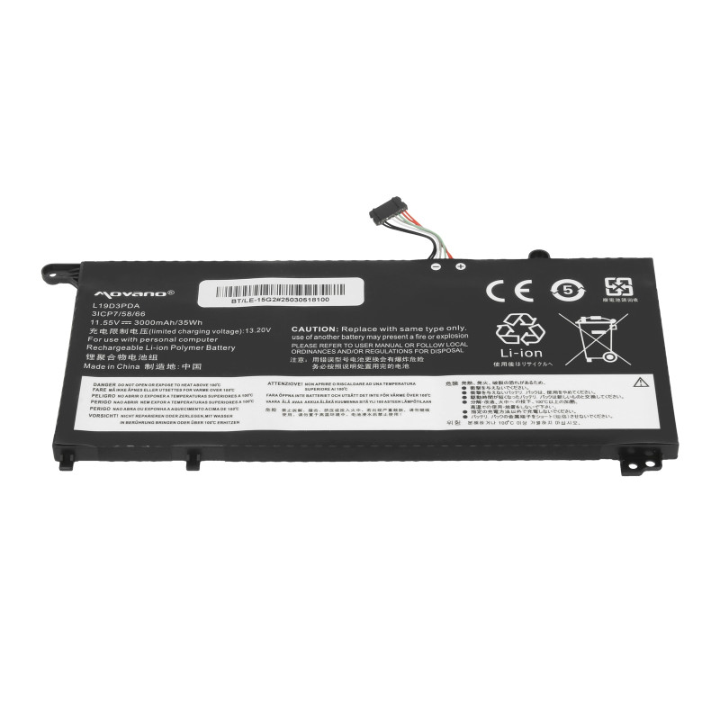 Bateria do Lenovo ThinkBook 14 G2 G3 G4, 15 G2 G3 G4