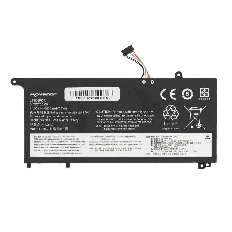 Bateria do Lenovo ThinkBook 14 G2 G3 G4, 15 G2 G3 G4