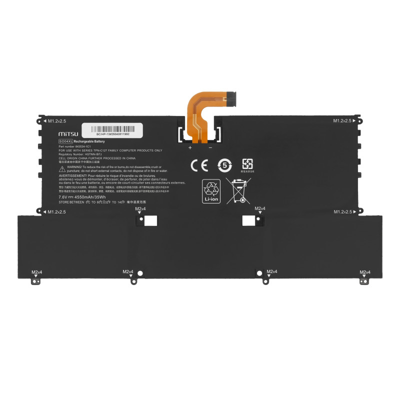 Bateria Mitsu do HP Spectre 13