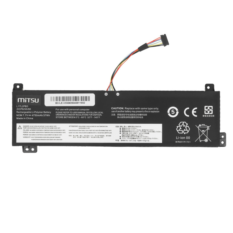 Bateria Mitsu do Lenovo V130-15IGM, V330-15IKB