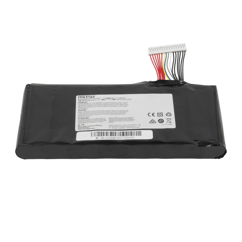 Bateria Mitsu do MSI Leopard GP65, GT72, GT76, WT72