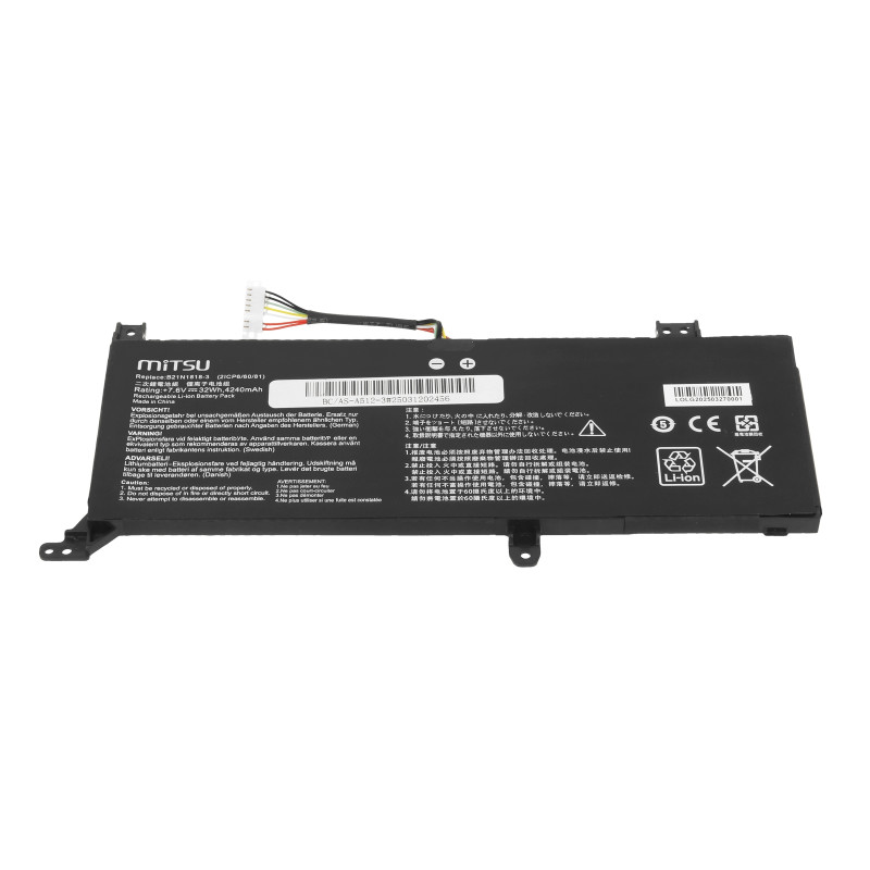 Bateria Mitsu do Asus Vivobook 14 A416J, 15 D515D