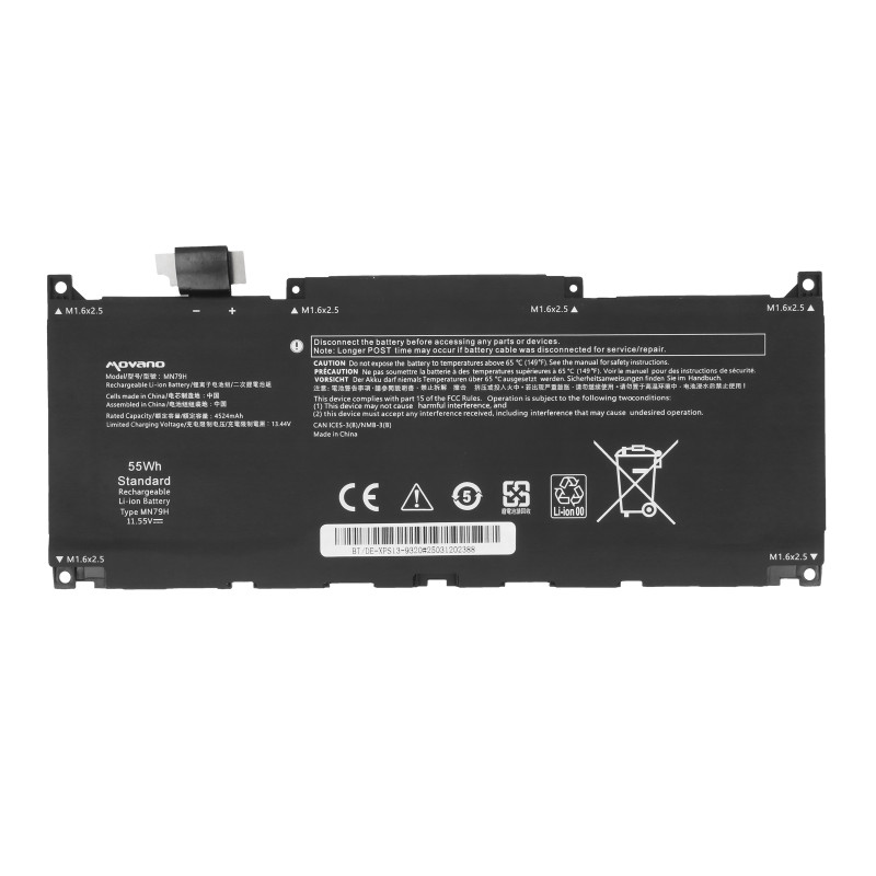 Bateria Movano do Dell XPS 13 Plus 9320