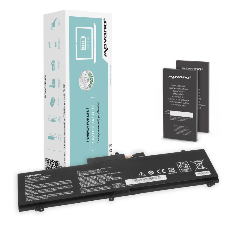 Bateria Movano do Asus ROG Zephyrus GA502D, TUF Dash F15 FX516PE