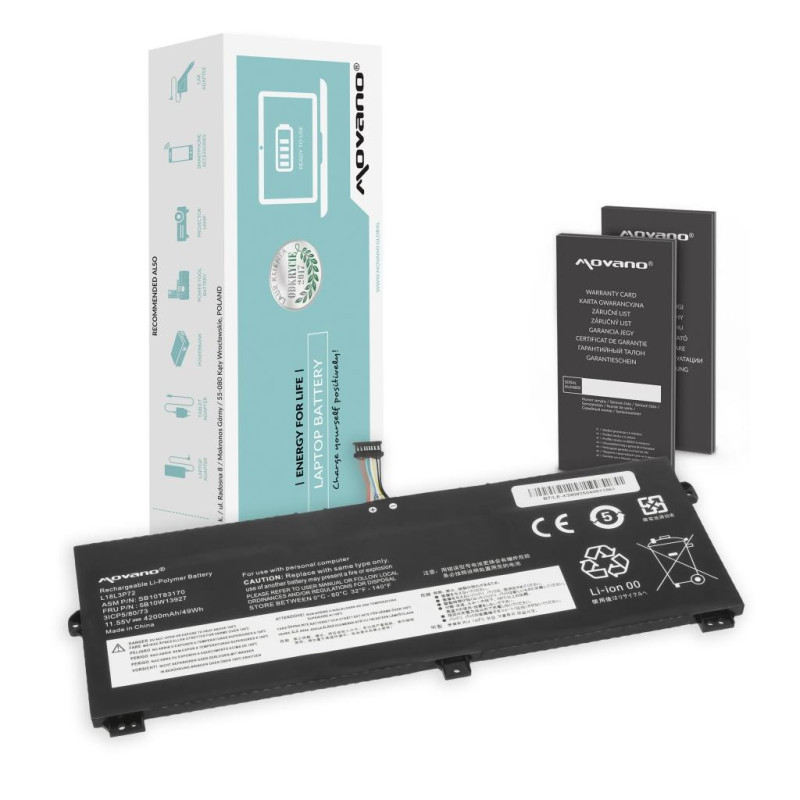 Bateria do Lenovo Thinkpad Yoga X390, X13