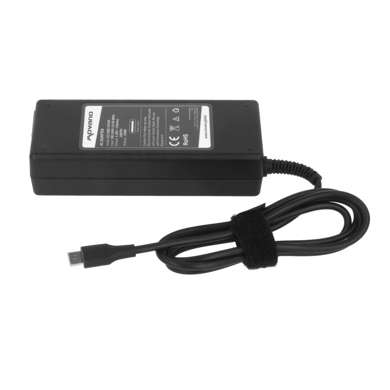 Zasilacz Movano 100W USB type C USB-C (black)
