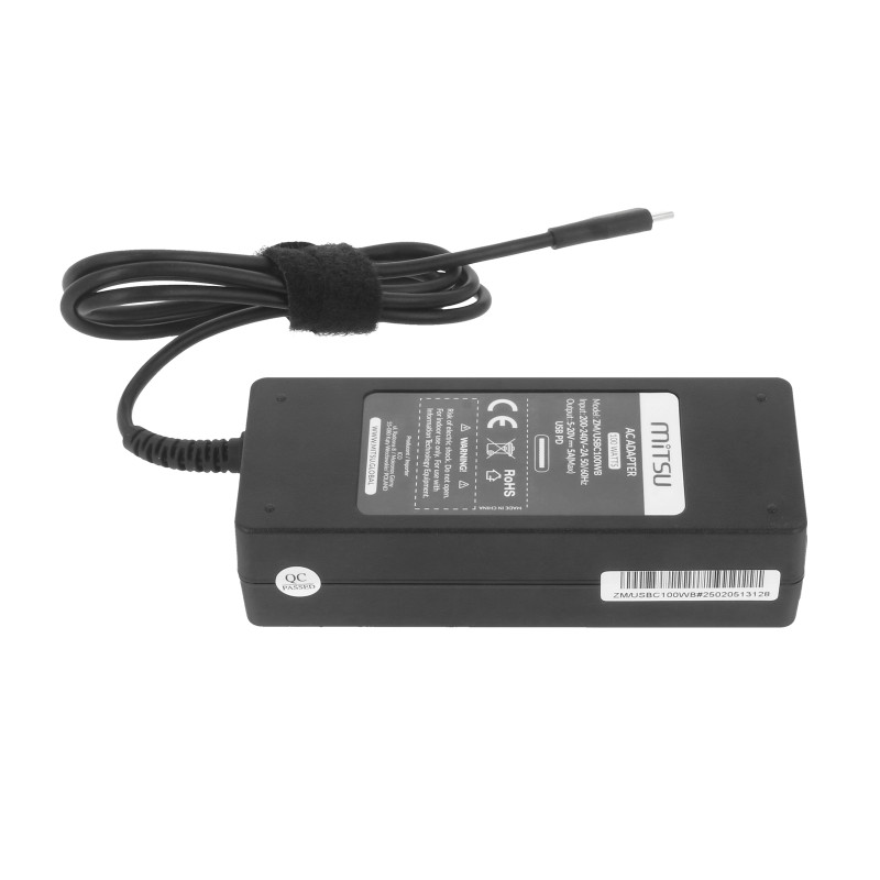 Zasilacz Mitsu 100W USB type C USB-C (black)