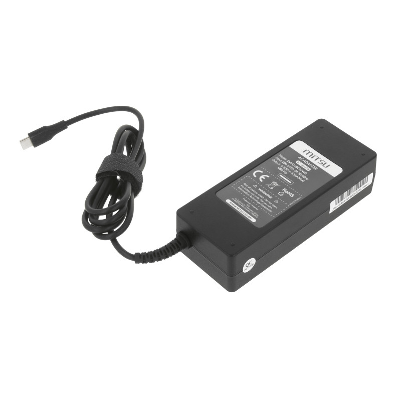 Zasilacz Mitsu 87W USB type C USB-C (black)