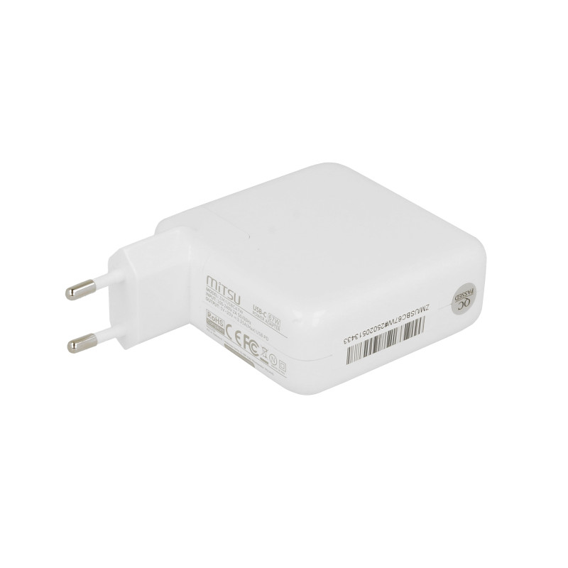 Zasilacz Mitsu 67W USB type C USB-C (white)
