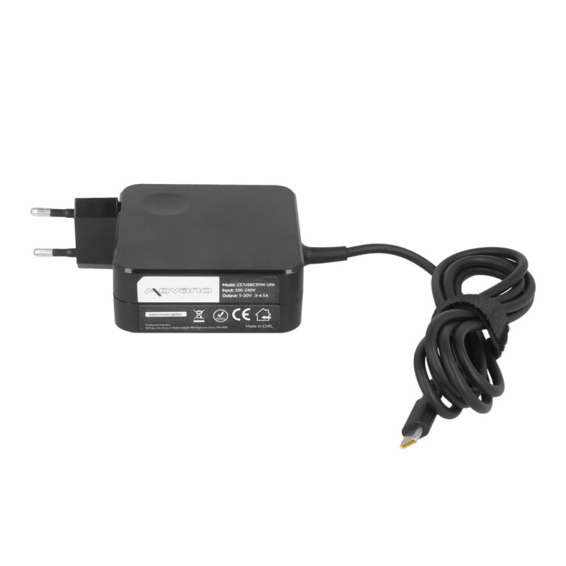 Zasilacz Movano uniwersalny 90W USB-C - 10 wtyków