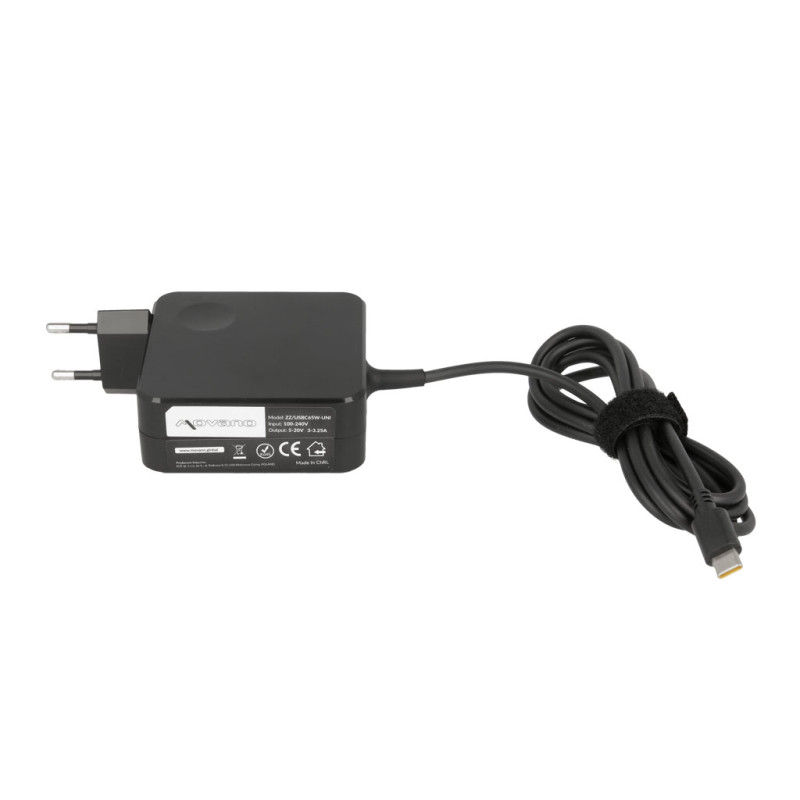 Zasilacz Movano uniwersalny 65W USB-C - 10 wtyków