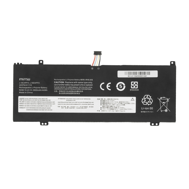Bateria Mitsu do Lenovo ThinkBook 13s G4 ARB, 13s IWL