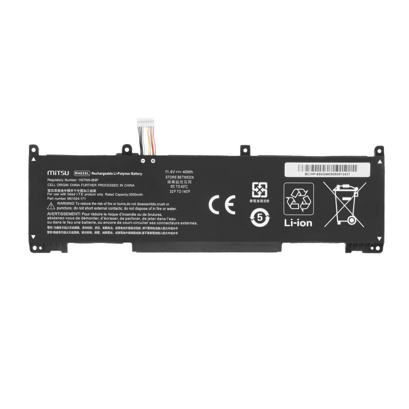 Bateria Mitsu do HP EliteBook 430 G8, 630 G9, 650 G9