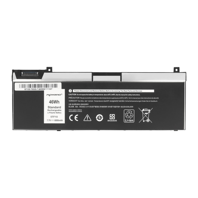 Bateria Movano do Dell Precision 7530, 7540, 7730 - 5TF10 7.6V (6000mAh)