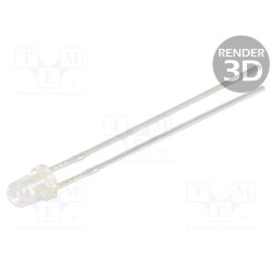 Dioda led Inolux 3mm biała