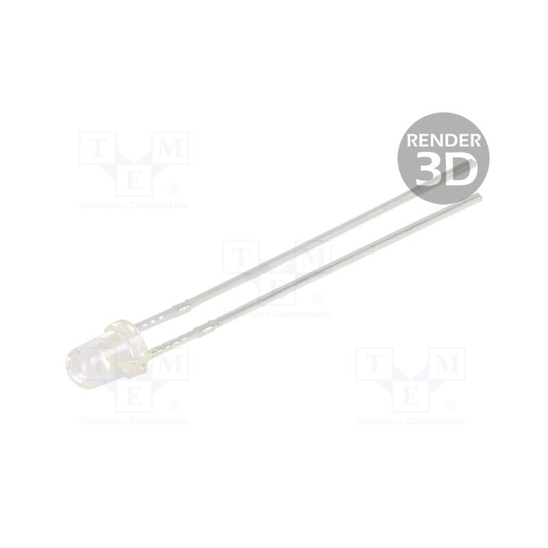 Dioda led Inolux 3mm biała