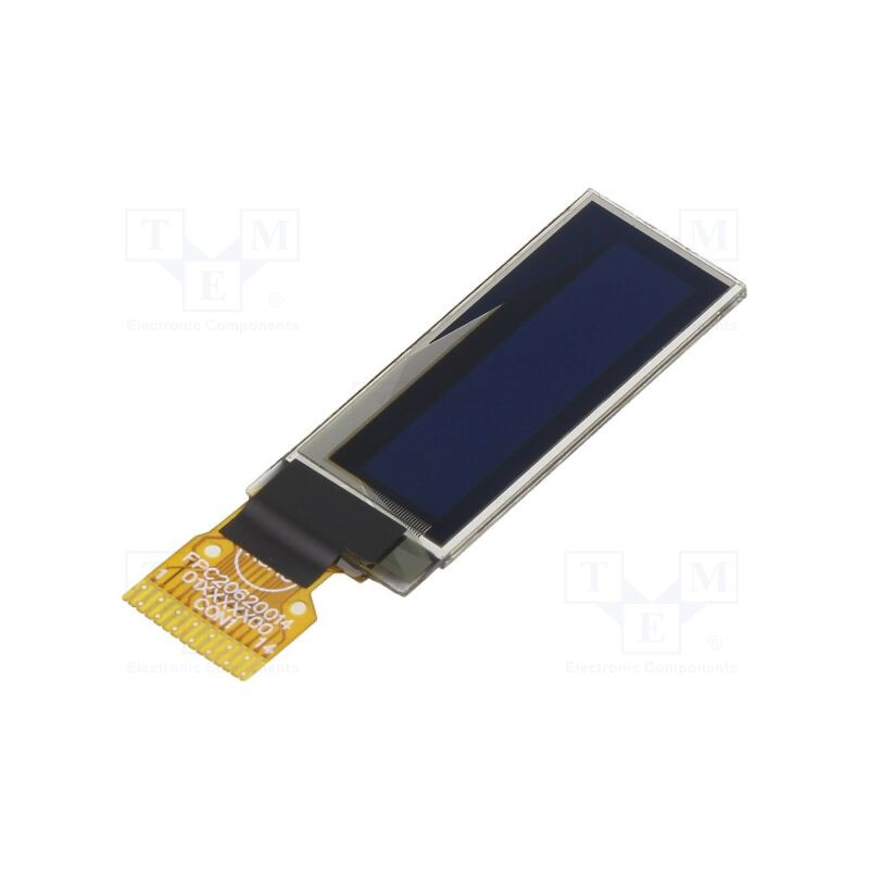 Wyświetlacz OLED 0.91" 128x32 SPI – Raystar REX012832FYPP3N01 graficzny ekran