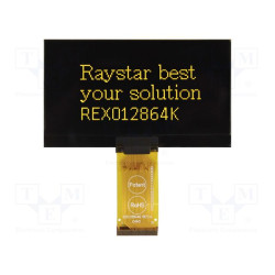 Wyświetlacz OLED 2.7" 128x64 SPI – Raystar REX012864KYPP3N0 graficzny ekran