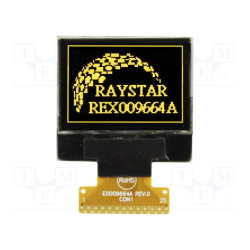 Wyświetlacz OLED 0.95" 96x64 SPI – Raystar REX009664AYPP3N0 graficzny ekran