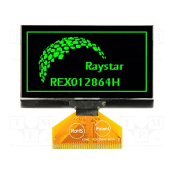 Wyświetlacz OLED 2.42" 128x64 SPI do Arduino / ESP32 / Raspberry Pi – Raystar REX012864HGPP3N0
