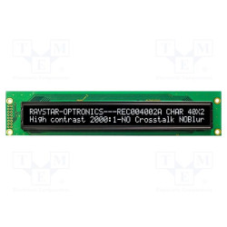 Wyświetlacz OLED 40x2 alfanumeryczny do Arduino / ESP32 / Raspberry Pi – Raystar REC004002AWPP5N01
