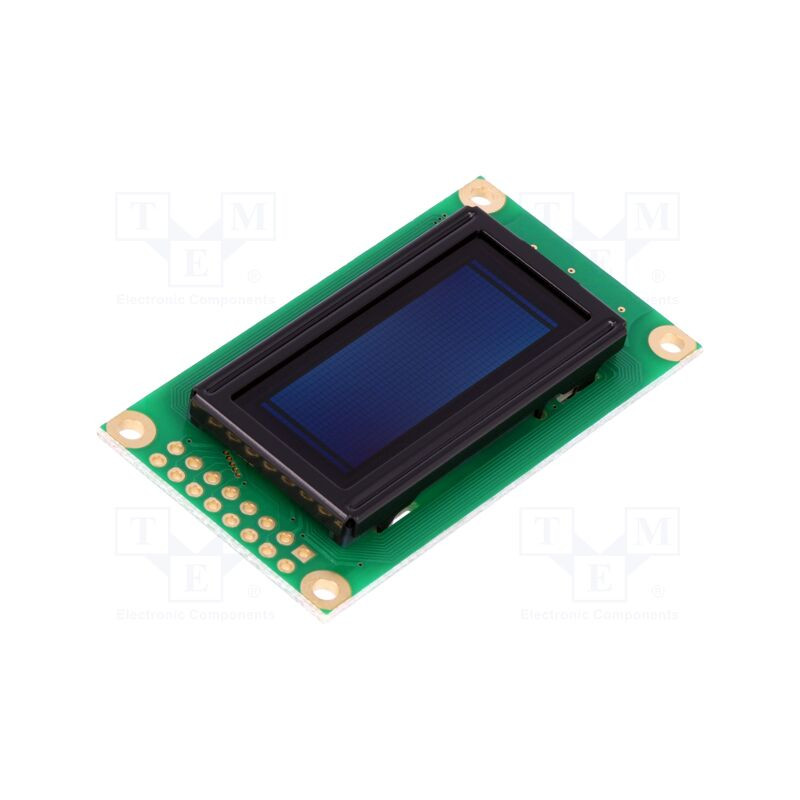 Wyświetlacz OLED 8x2 alfanumeryczny biały do Arduino / ESP32 / Raspberry Pi – Display Elektronik DEP08201-W
