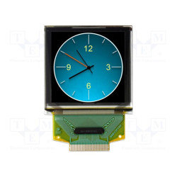 Wyświetlacz OLED 1.5" 128x128 okrągły (round) SPI do Arduino / ESP32 – Newhaven NHD-1.5-128128G
