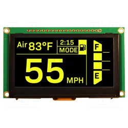 Wyświetlacz OLED 2.7" 128x64 SPI do Arduino / ESP32 – Newhaven NHD-2.7-12864WDY3