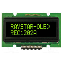 Wyświetlacz OLED alfanumeryczny 12x2 (2x12) do Arduino / HD44780 – Raystar REC001202AGPP5N01