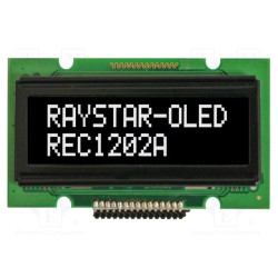 Wyświetlacz OLED 12x2 biały alfanumeryczny – Raystar REC001202AWPP5N01