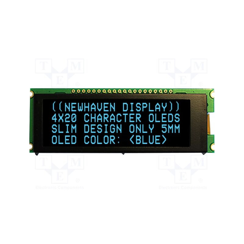 Wyświetlacz OLED 20x4 biały alfanumeryczny – Newhaven NHD-0420CW-AB3