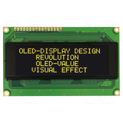 Wyświetlacz OLED 20x4 alfanumeryczny żółty – Raystar REC002004BYPP5N01