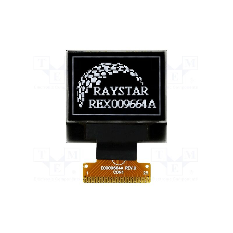 Wyświetlacz OLED 0.95" 96x64 graficzny – Raystar REX009664AWPP3N0